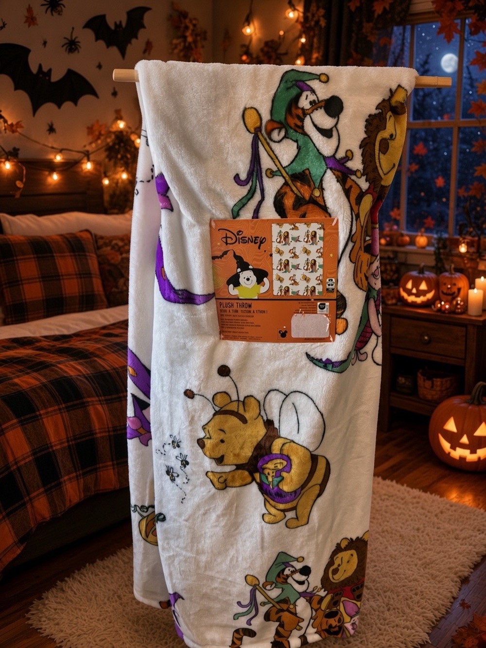 Winnie the Pooh Halloween Blanket